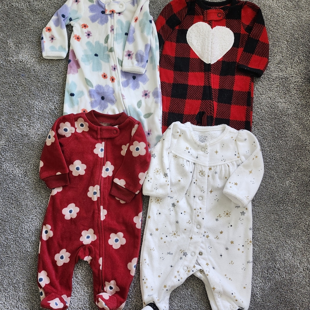 Carter's Red and White Footies One Piece